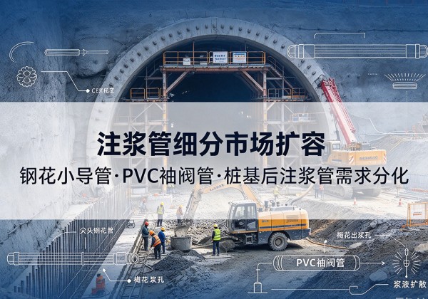 莱西注浆管细分市场扩容，隧道钢花小导管、PVC 袖阀管、桩基后注浆管需求分化